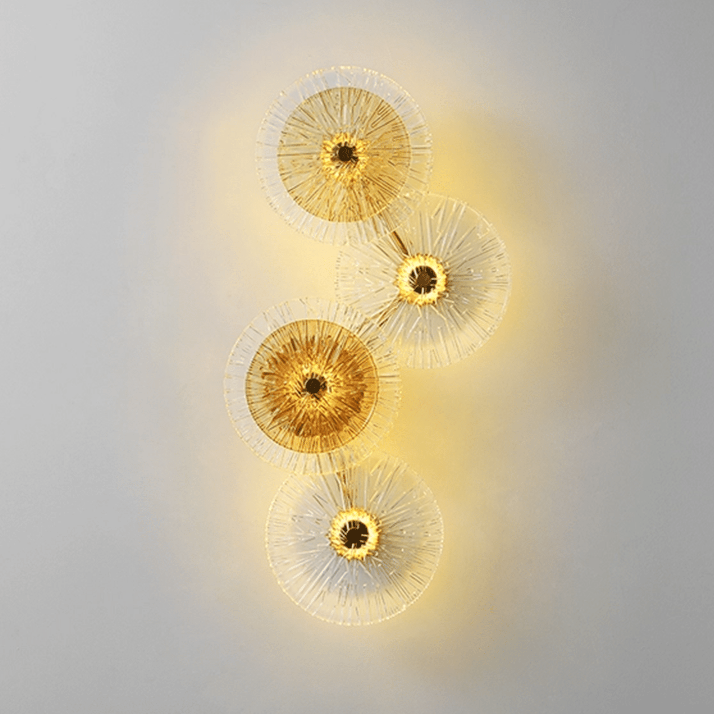 Artistic flair wall lighting design