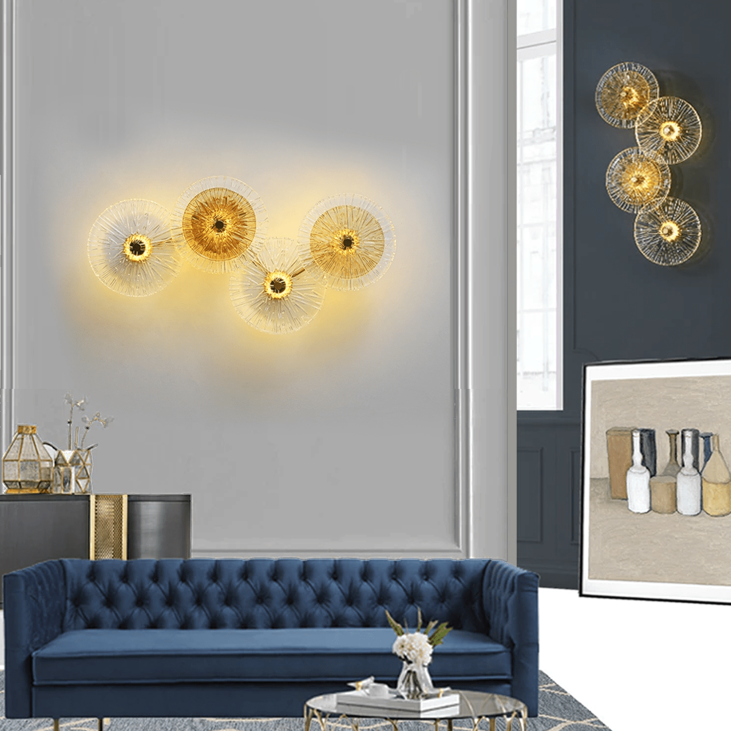 Silhouette maker's wall light masterpiece