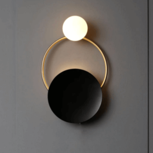 Intricate metalwork, black and gold hues, protective luminescence.