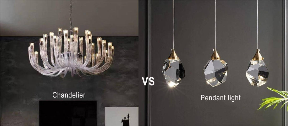 What’s the difference between a chandelier and a pendant light?