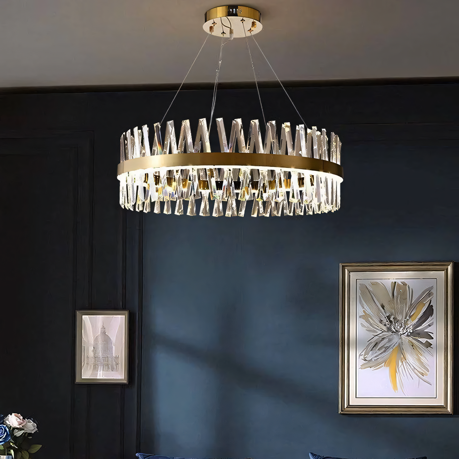 Captivating Pravuum ZigZag chandelier, a masterpiece of contemporary design