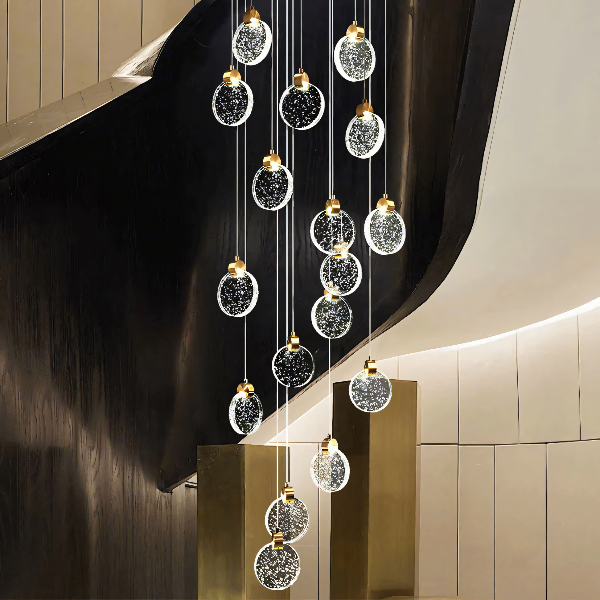 Crystal Attaquant Duplex Chandelier