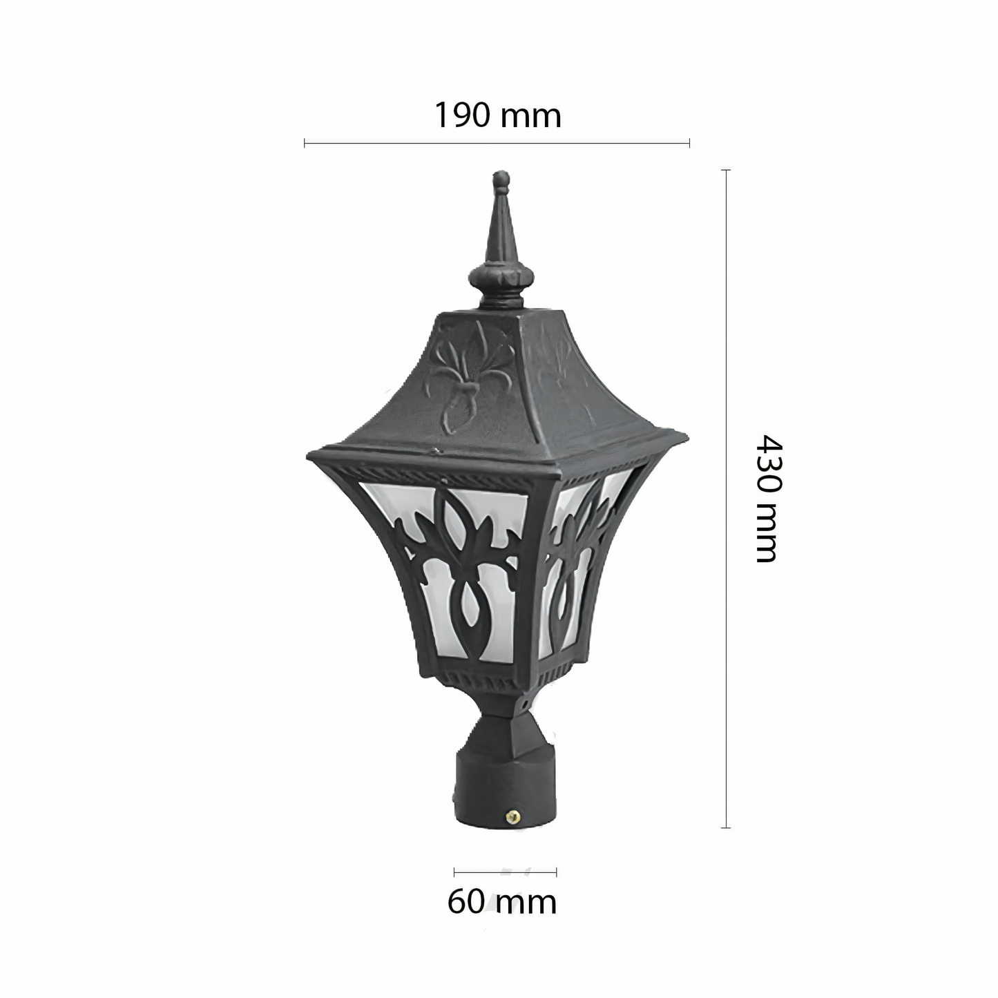 Energy-efficient LED technology of the Black Metal Gate Light