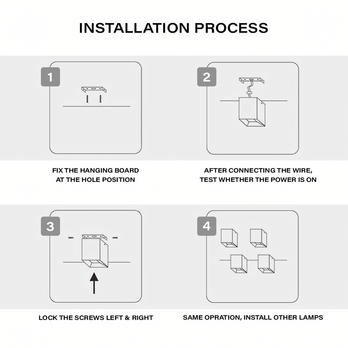 Square Surface Mounted Antiglare LED COB Spot Downlight