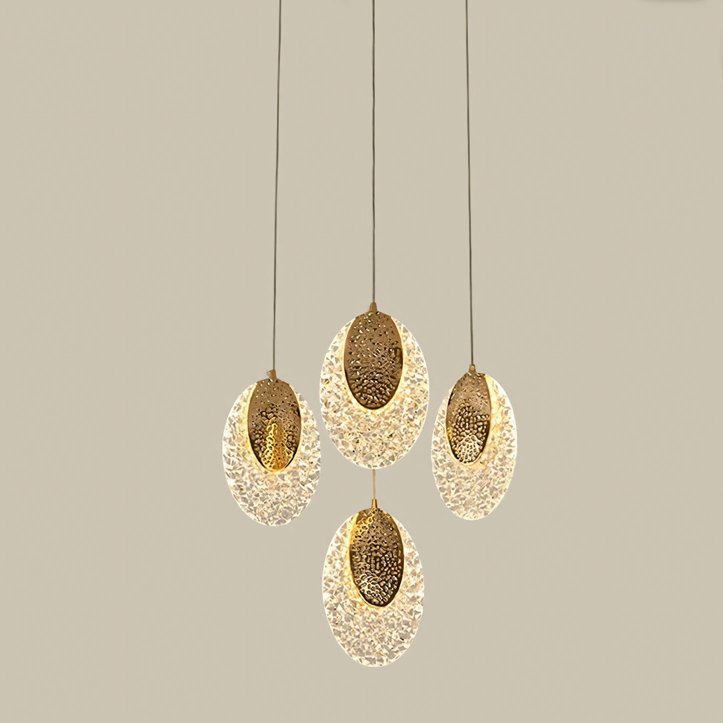 Modern Organic Pendant Design: Seamless integration with diverse interior styles.