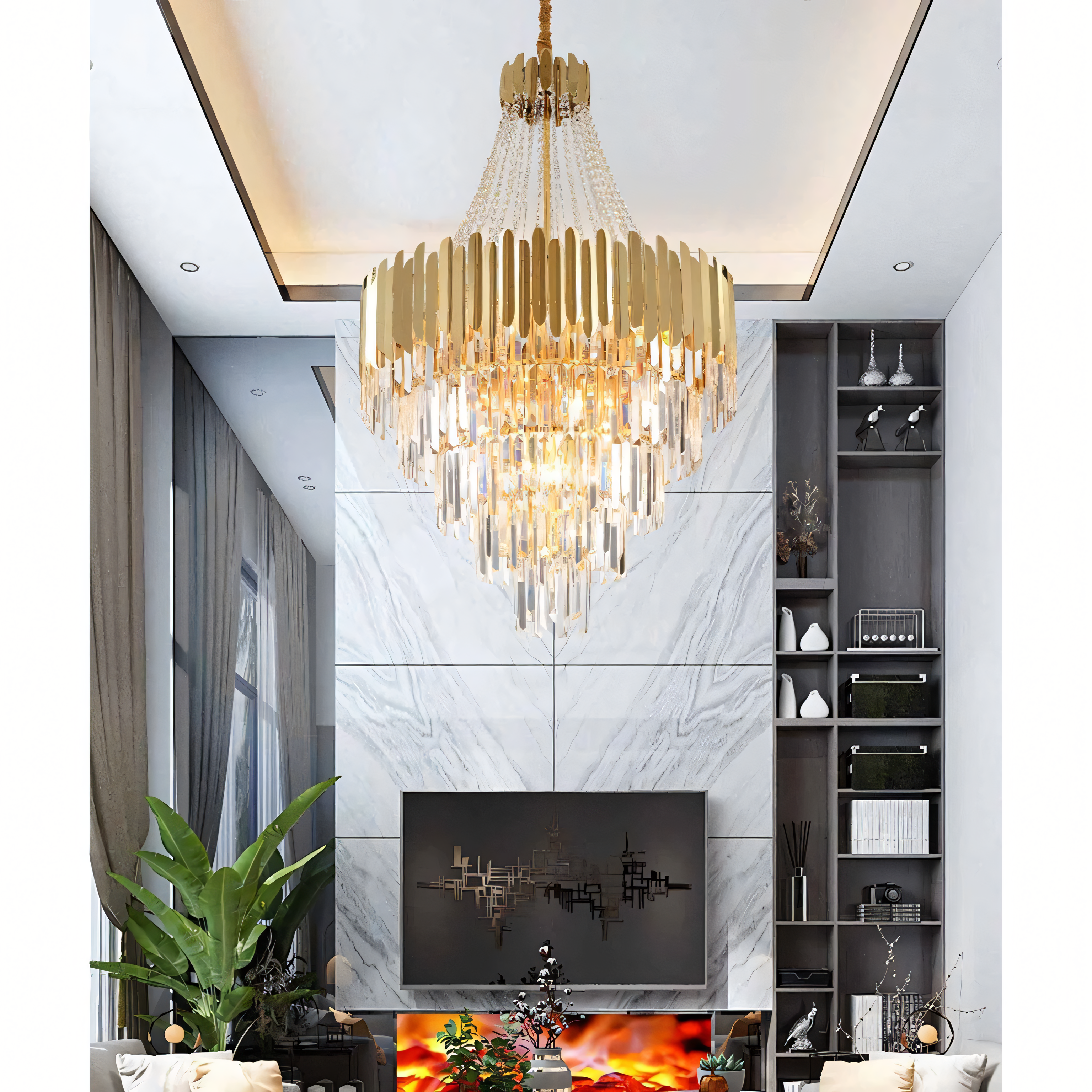 Royal Pietra Crystal Chandelier – The Jhoomar Store