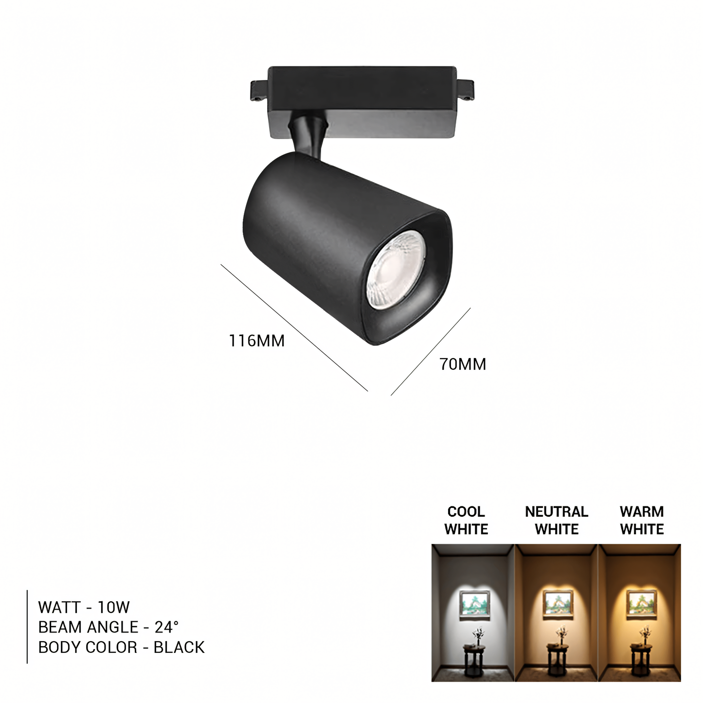 Track Light Rhombus COB Spotlight