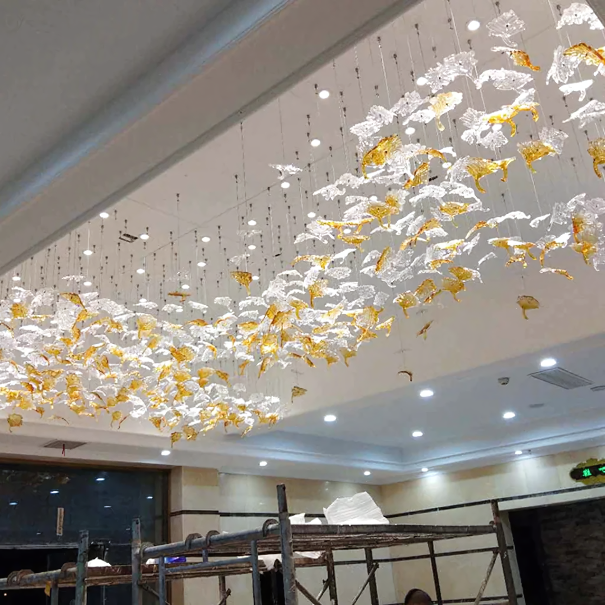 Autumn Leaves Chandelier, a captivating centerpiece that celebrates nature