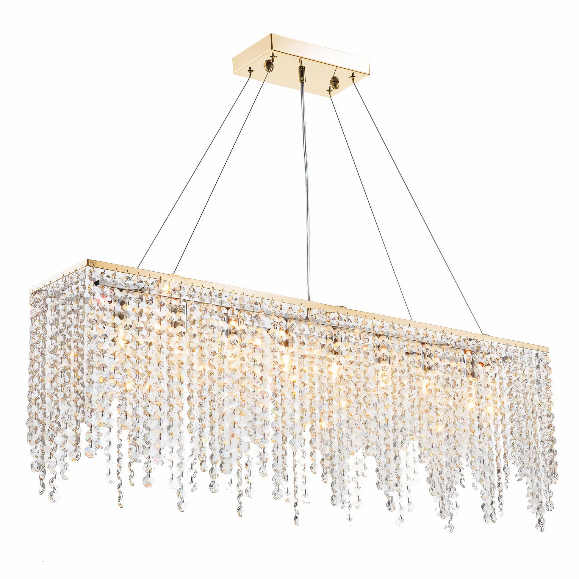 Captivating contemporary chandelier design with K9 crystals