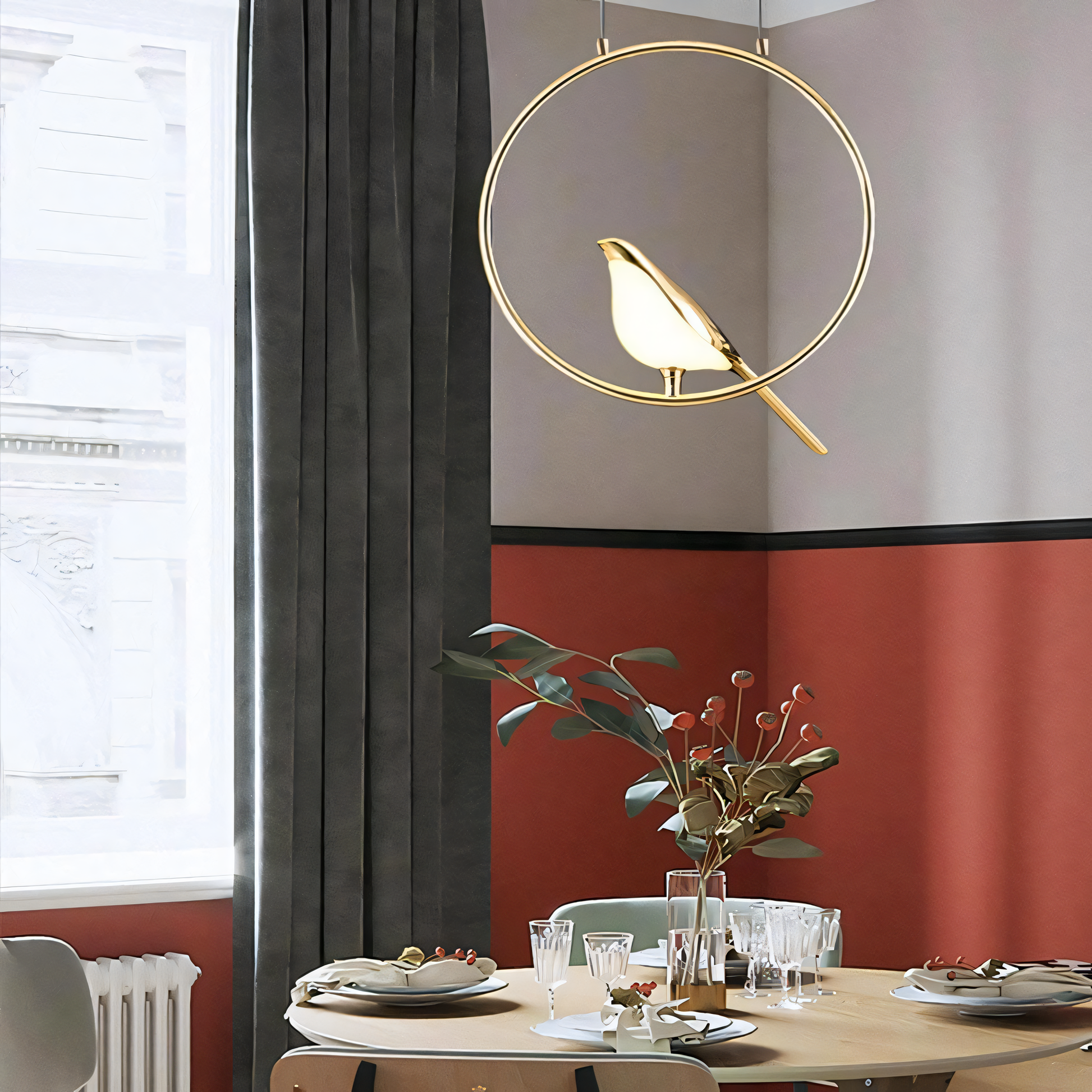 Italian-inspired Hanging Light: Classic elegance with a modern twist.