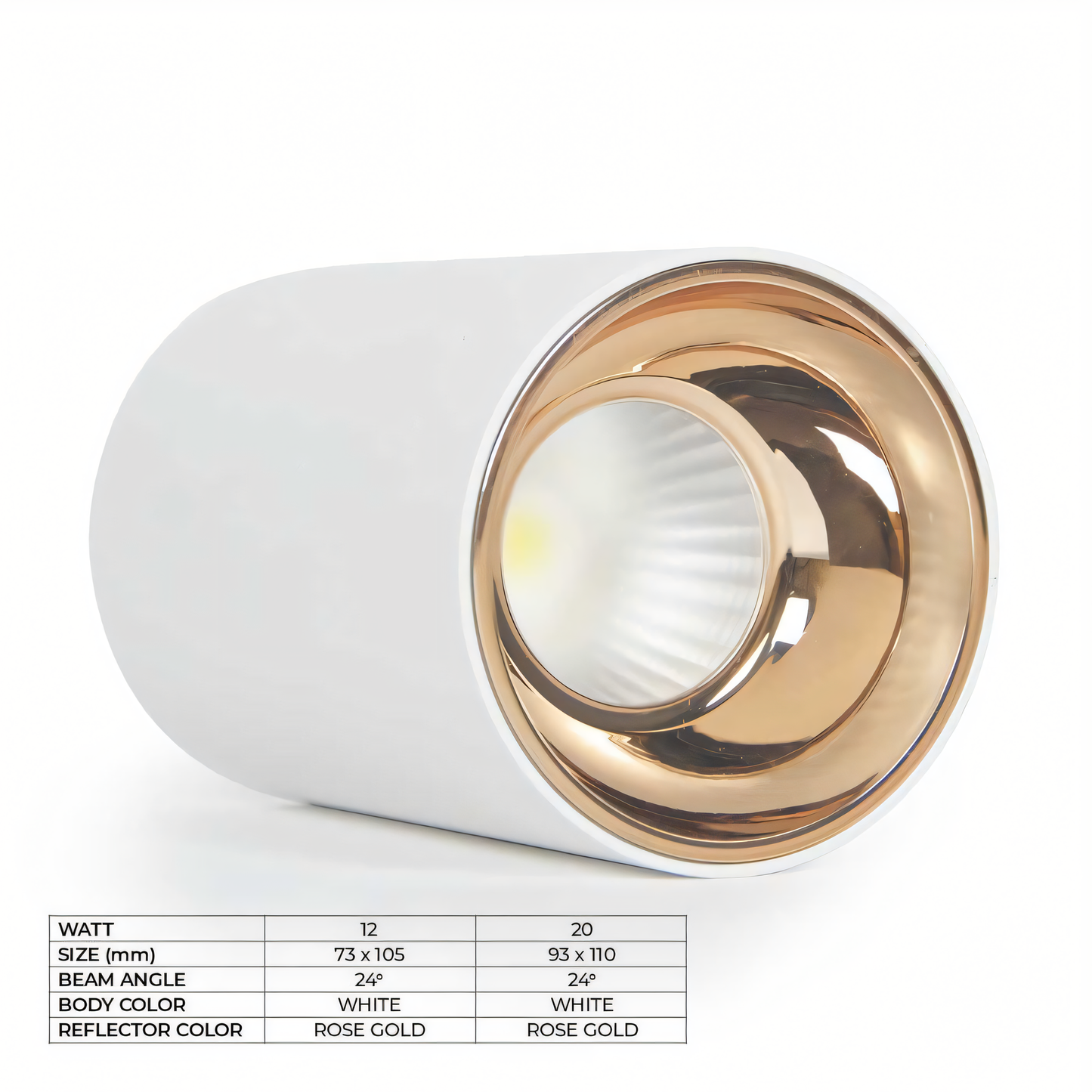 Cylindrical Surface Mounted Antiglare LED COB Spot Downlight