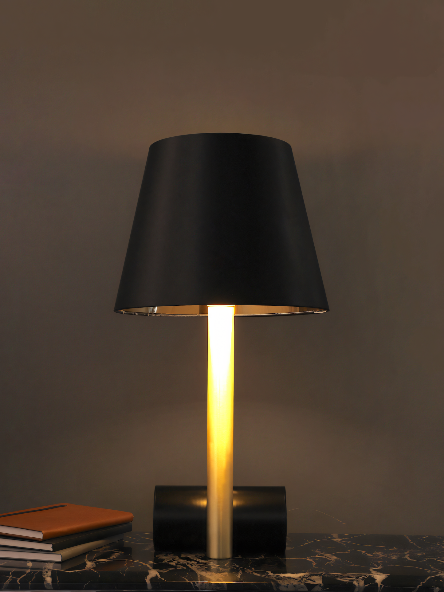 Modern stick table lamp, urban chic design