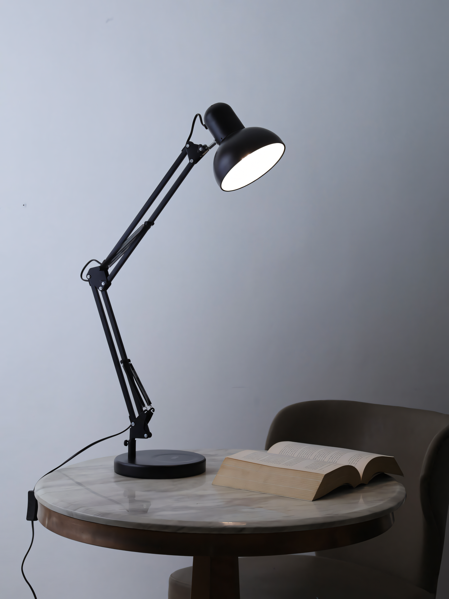 Modern and minimalist table lamp with advanced LED lighting