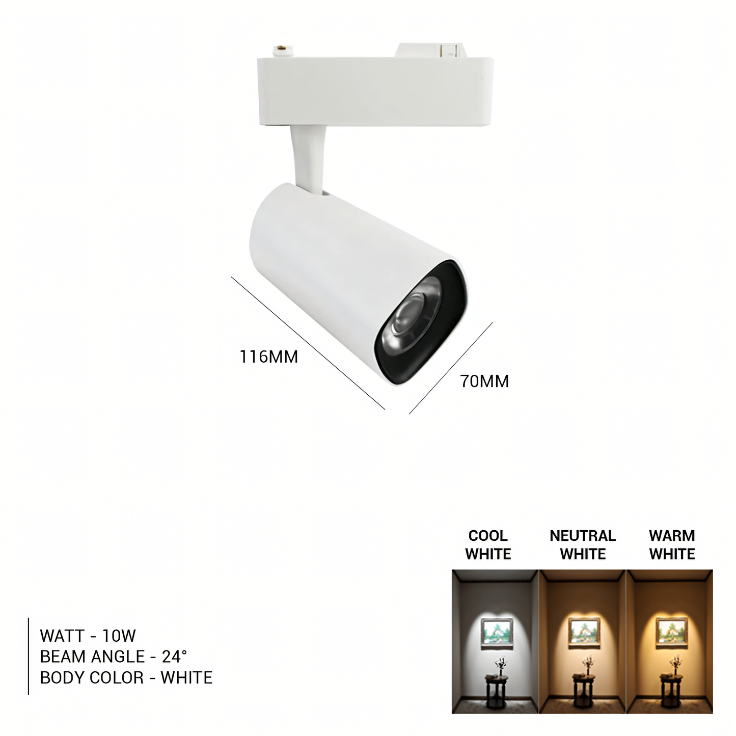 Track Light Rhombus COB Spotlight