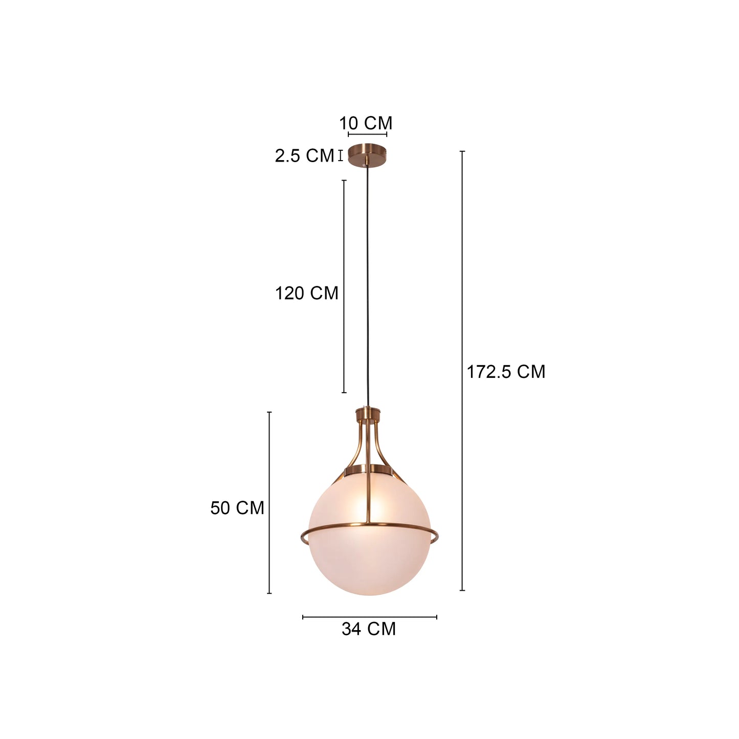 Find Me Nowhere Frosted Glass Pendant Light