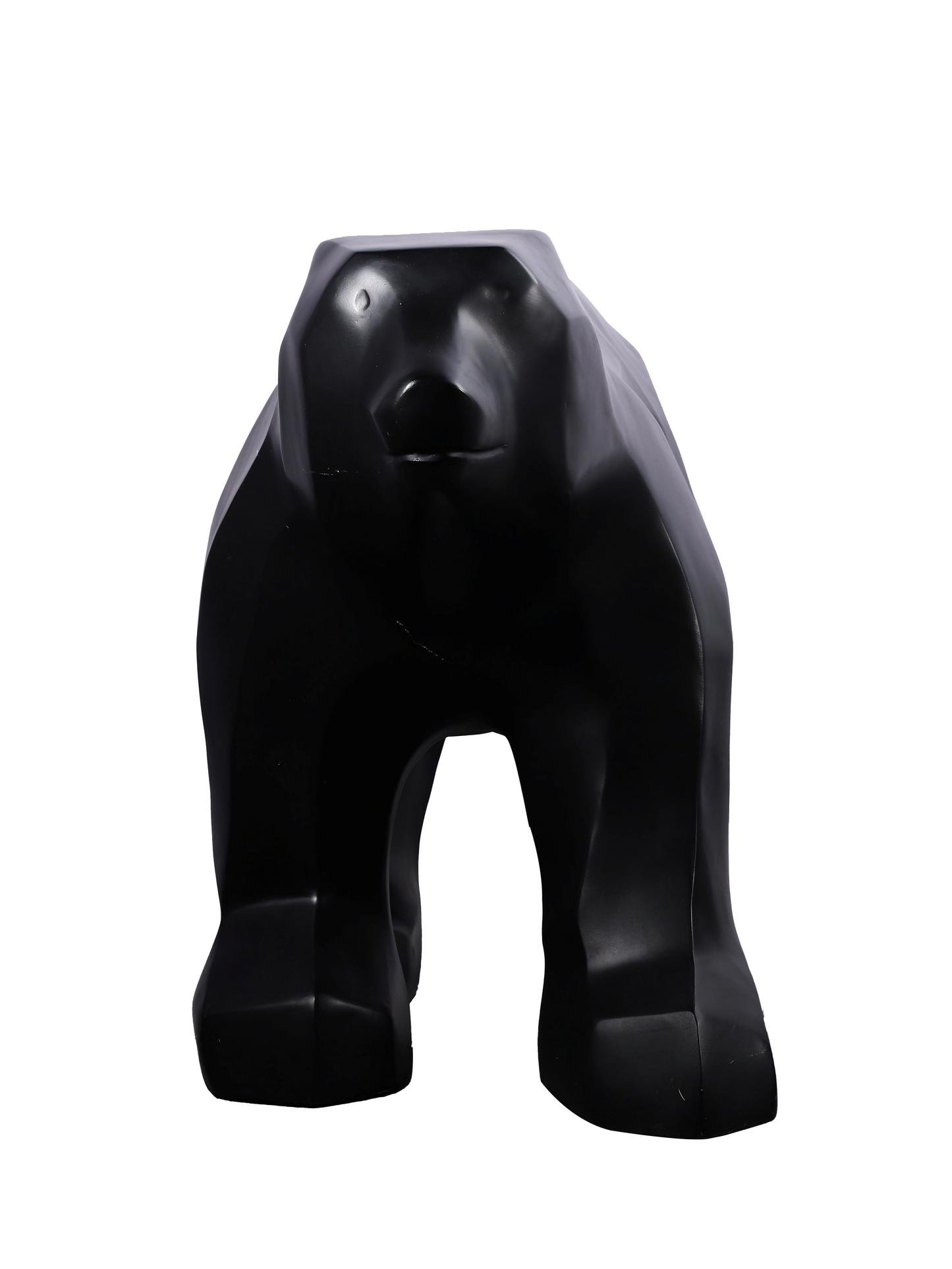 Bear Black Floor Lamp illuminating a refined home office space