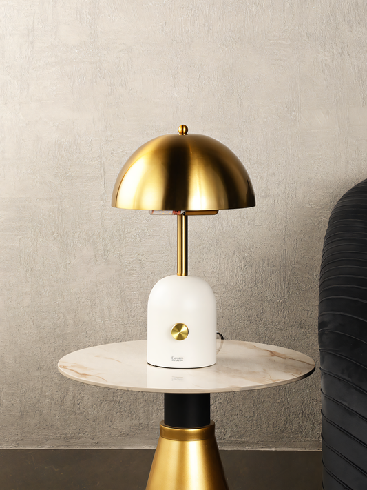 Regal White and Gold Lamp