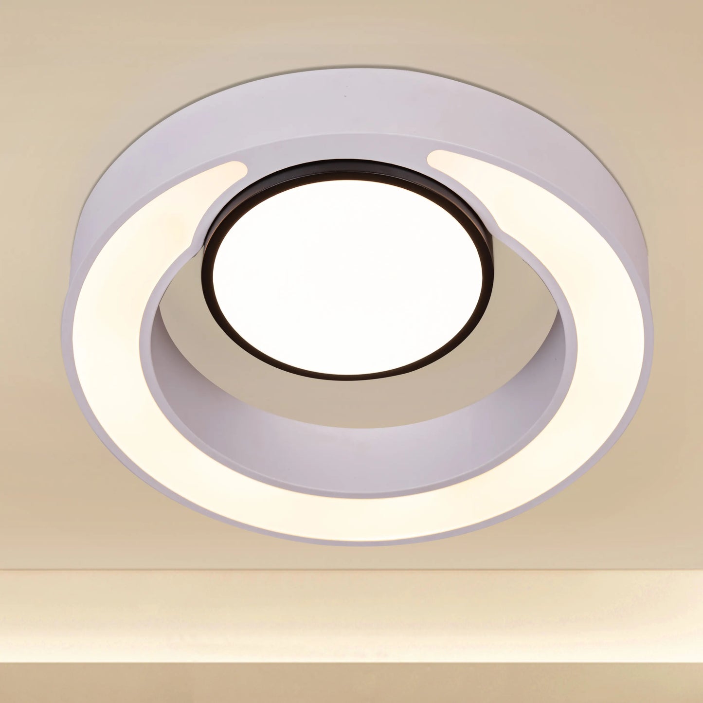 Song To Sing (Black, White, Dimmable LED With Remote Control) Ceiling Light