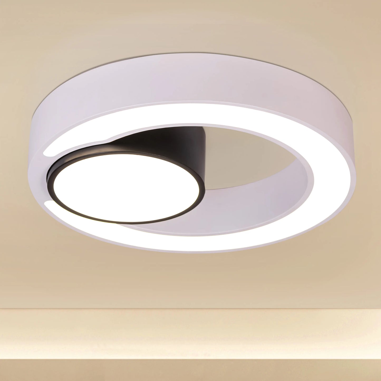 Song To Sing (Black, White, Dimmable LED With Remote Control) Ceiling Light