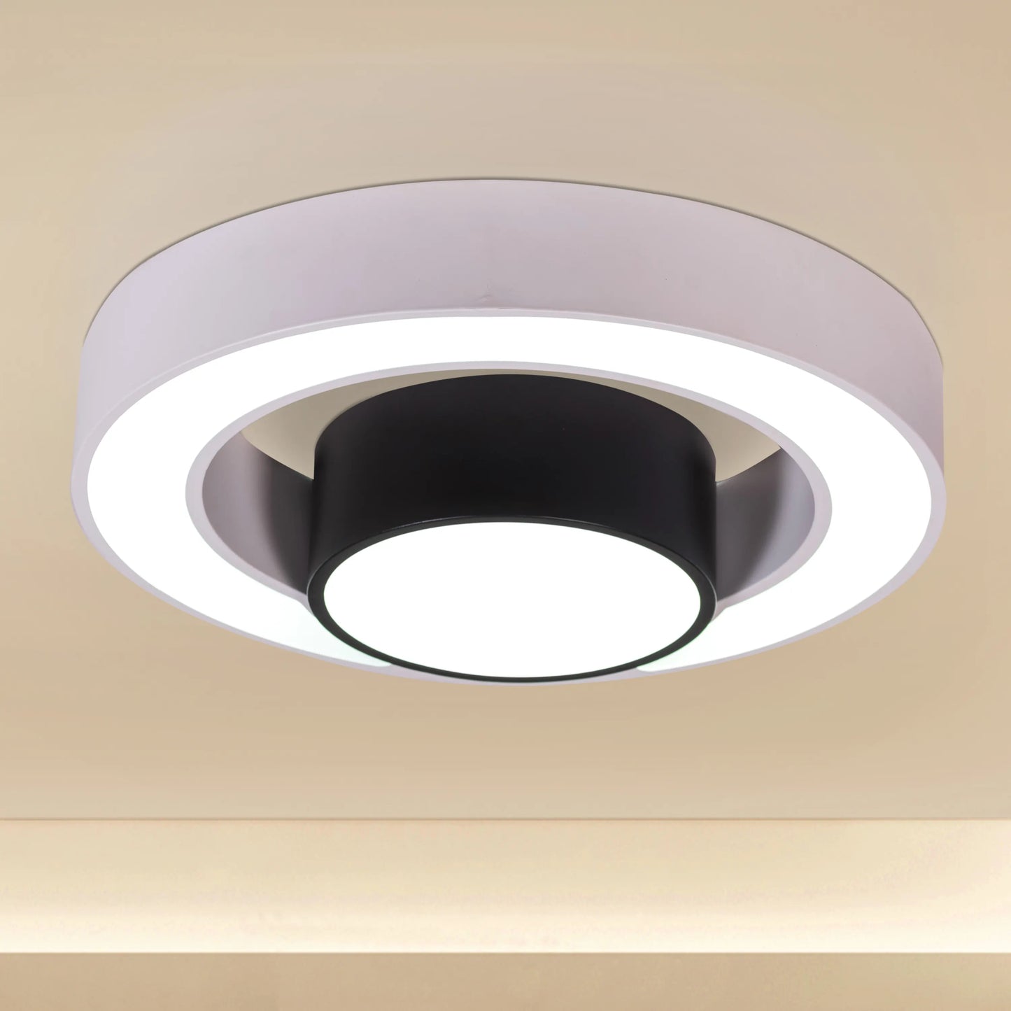 Song To Sing (Black, White, Dimmable LED With Remote Control) Ceiling Light