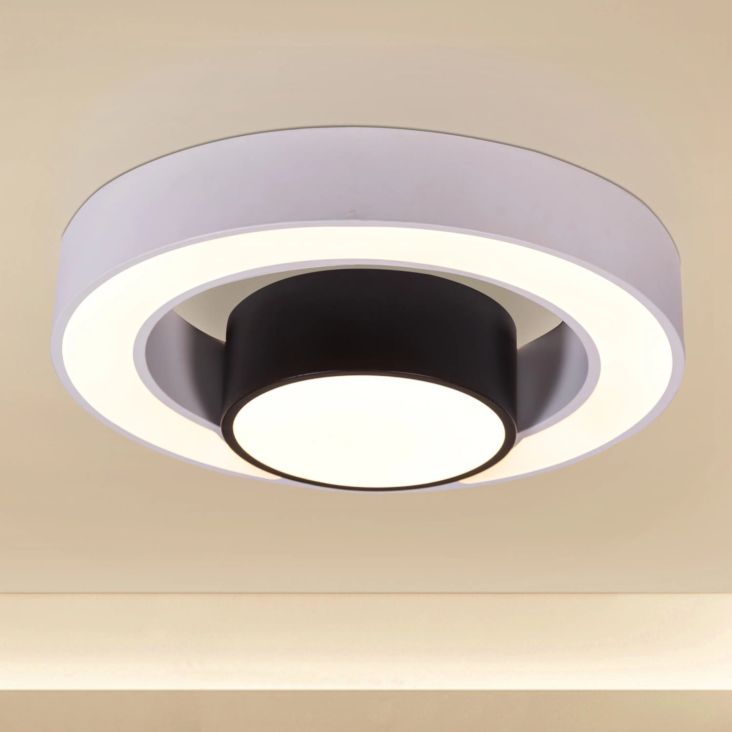 Song To Sing (Black, White, Dimmable LED With Remote Control) Ceiling Light