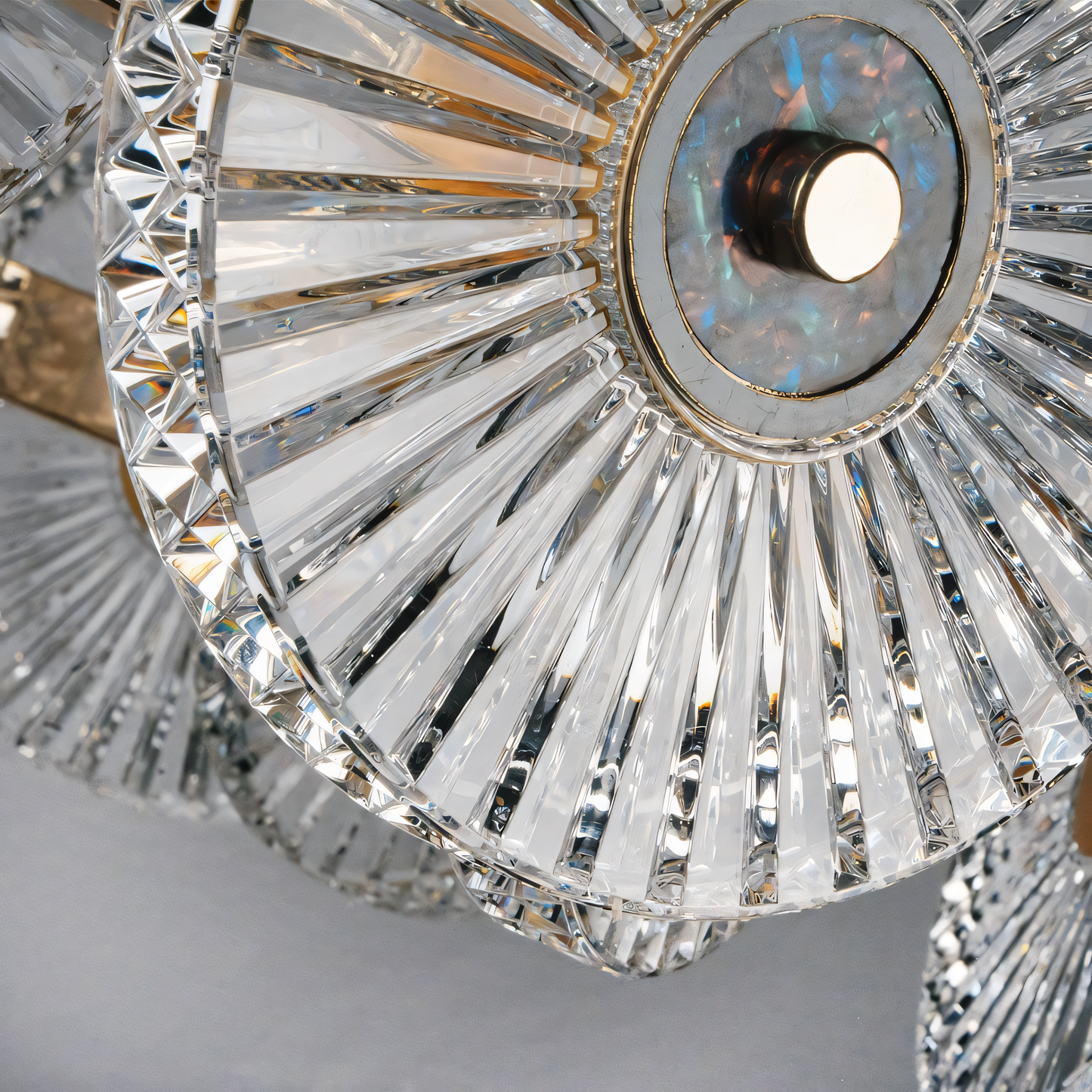 Soft, ambient glow of the LED Meduza Chandelier