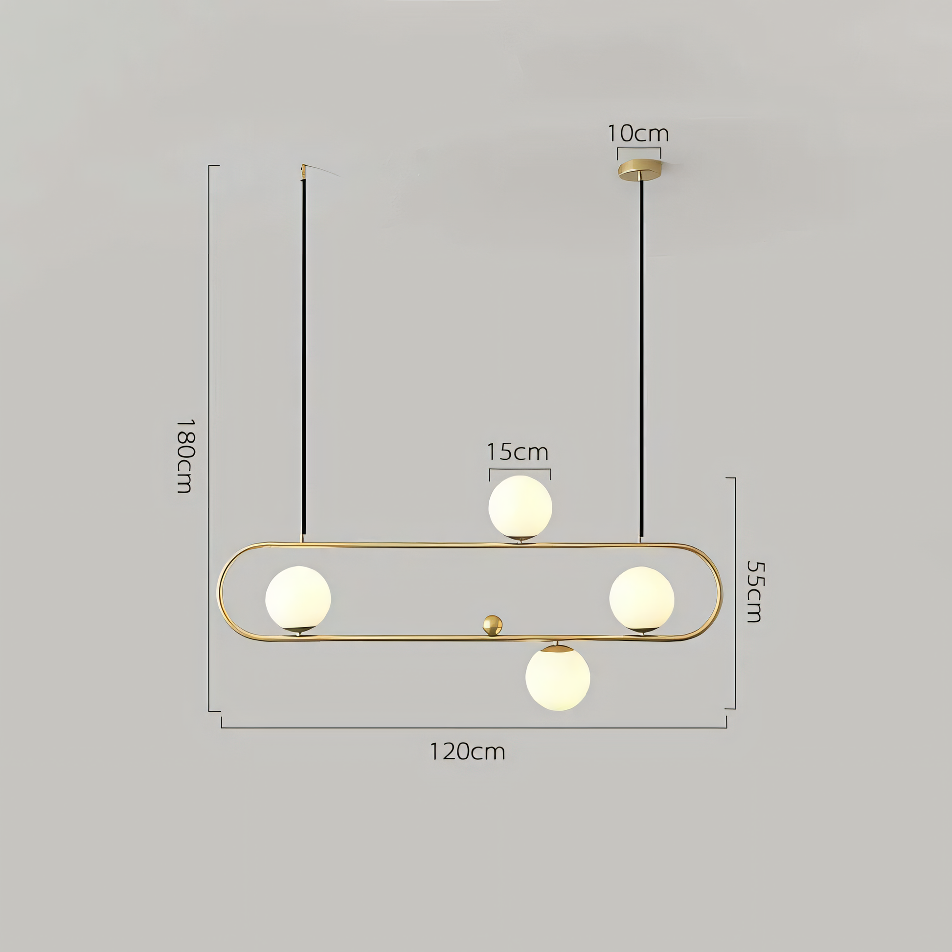 Delicate crystal pendants catching and refracting the light