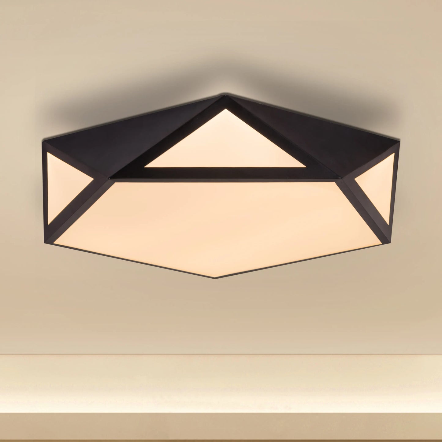 Give A Little (Black, 3 Color Built-In LED) Ceiling Light