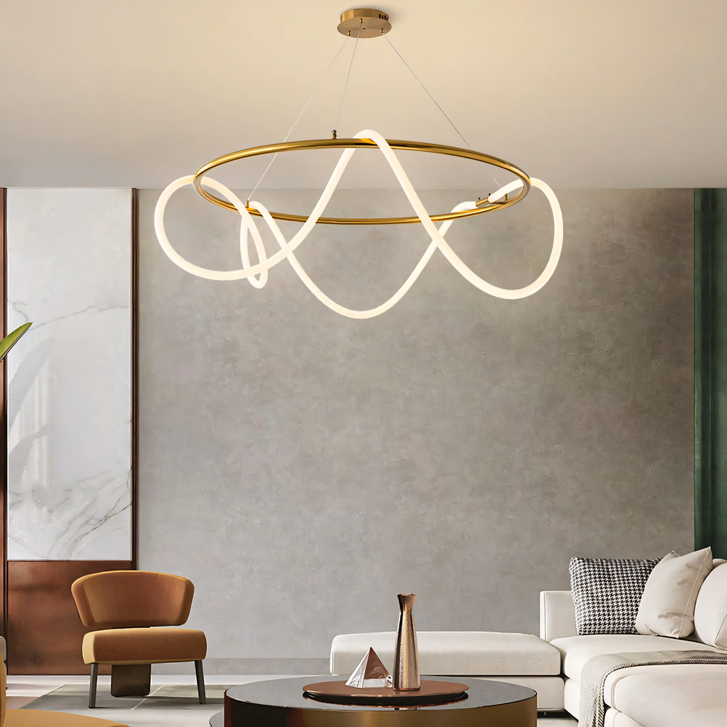 Mesmerizing Snake Eye Round Chandelier Lighting