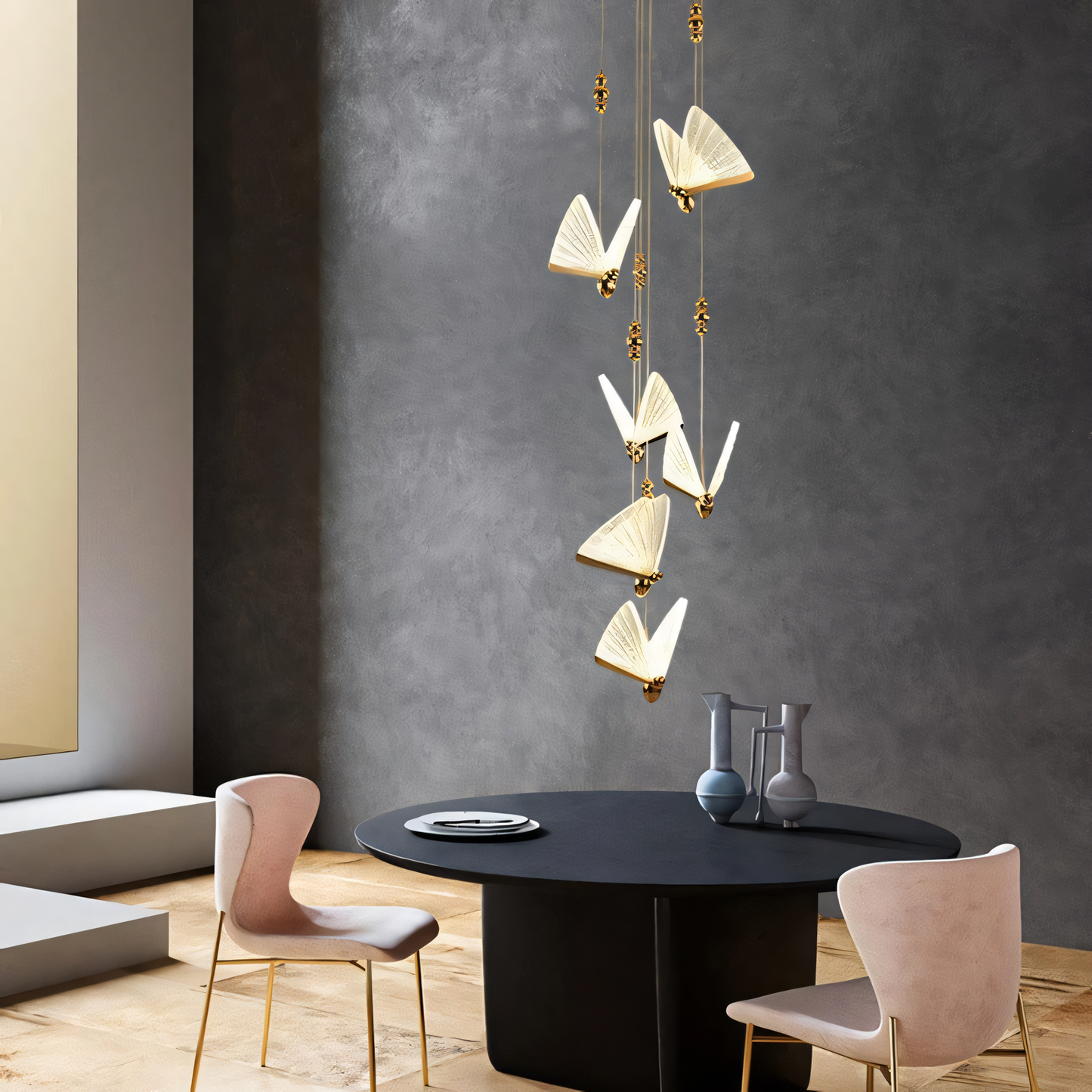 Elegant Italian-designed LED chandelier for a touch of magic