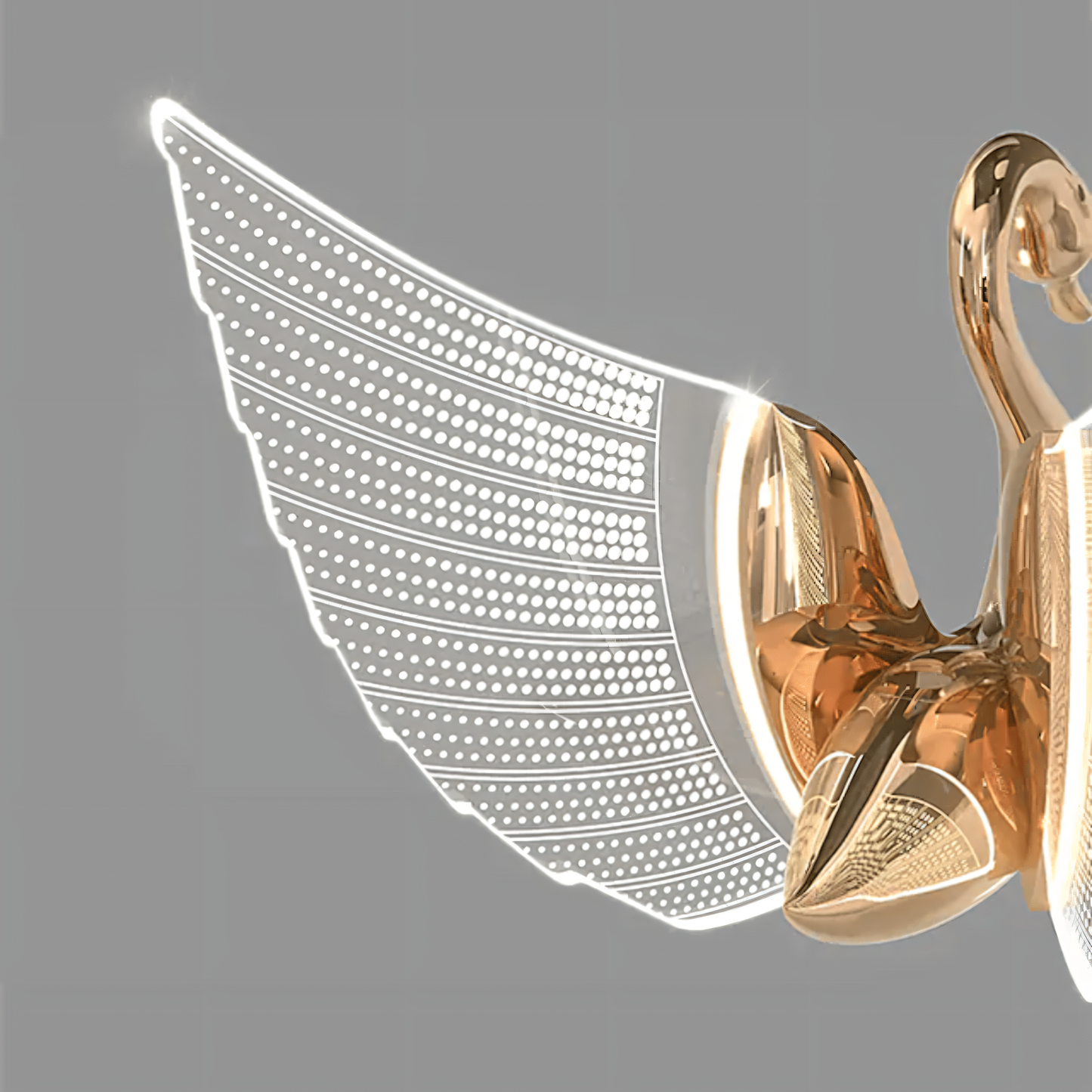 Ethereal Swan Hanging Light for a Luxury Mall setting