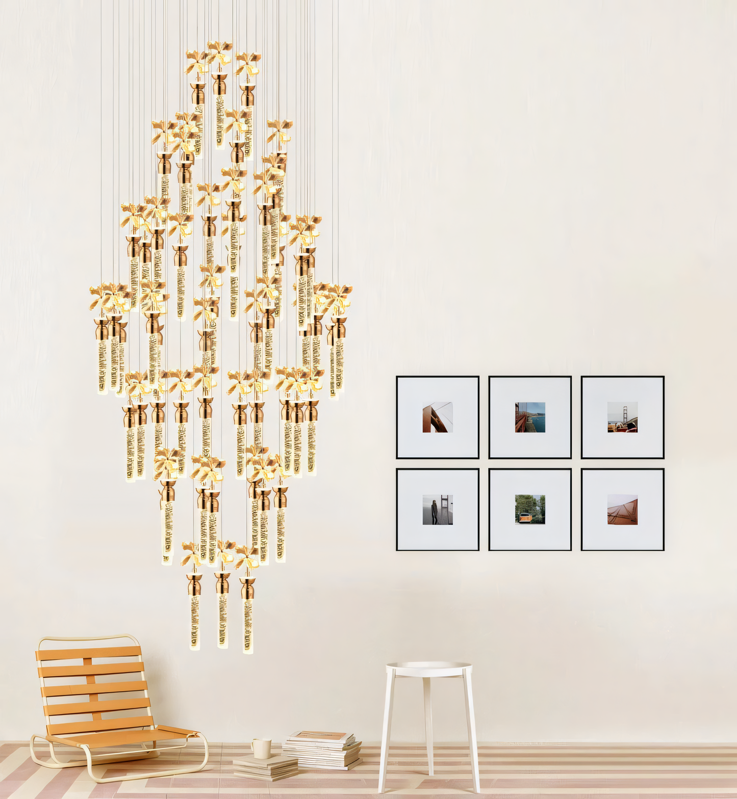 Alluring Lpheion Crystal Petal Chandelier