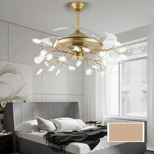 Mesmerizing crystal chandelier ceiling fan