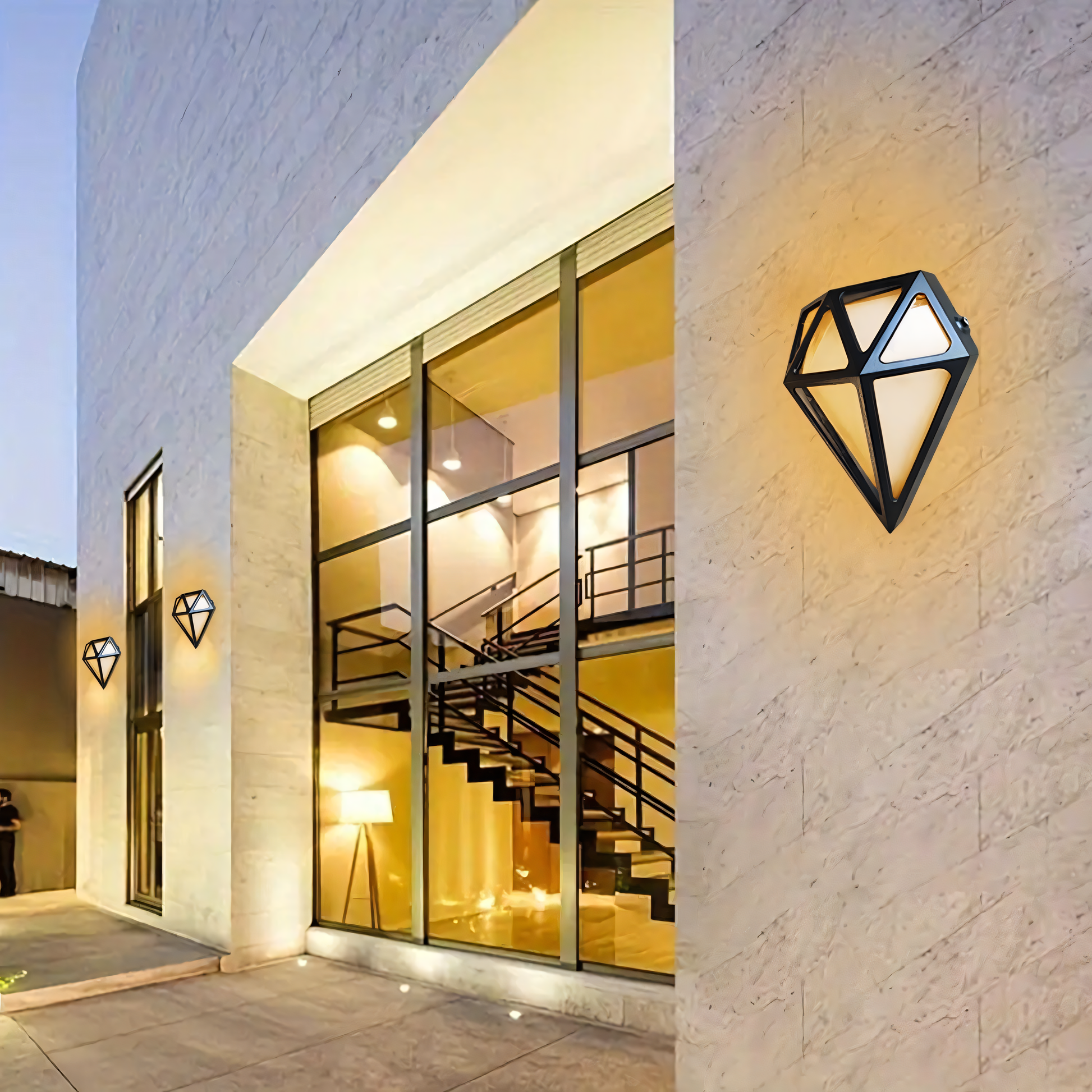   Diamond Shape Facade Light, Enchanted Guardian Lantern