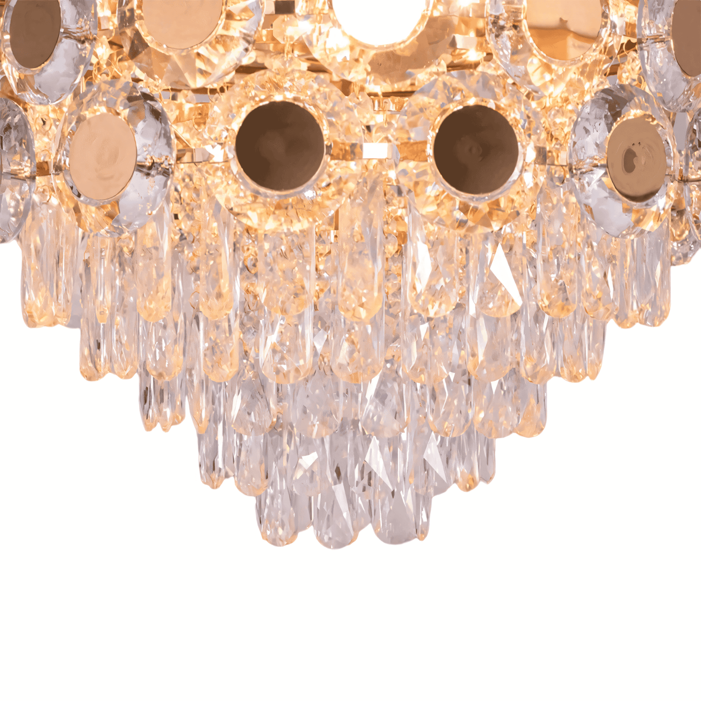 Opulent dining room chandelier fan