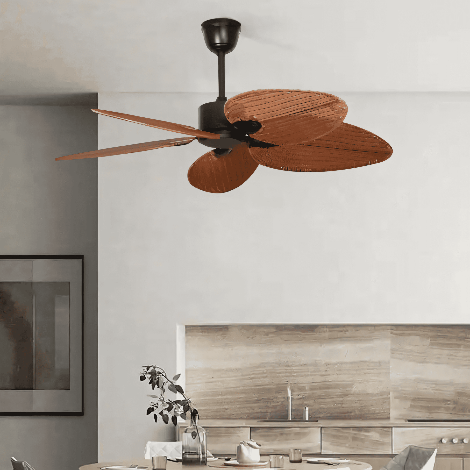 Rustic elegance ceiling fan for mountain retreats