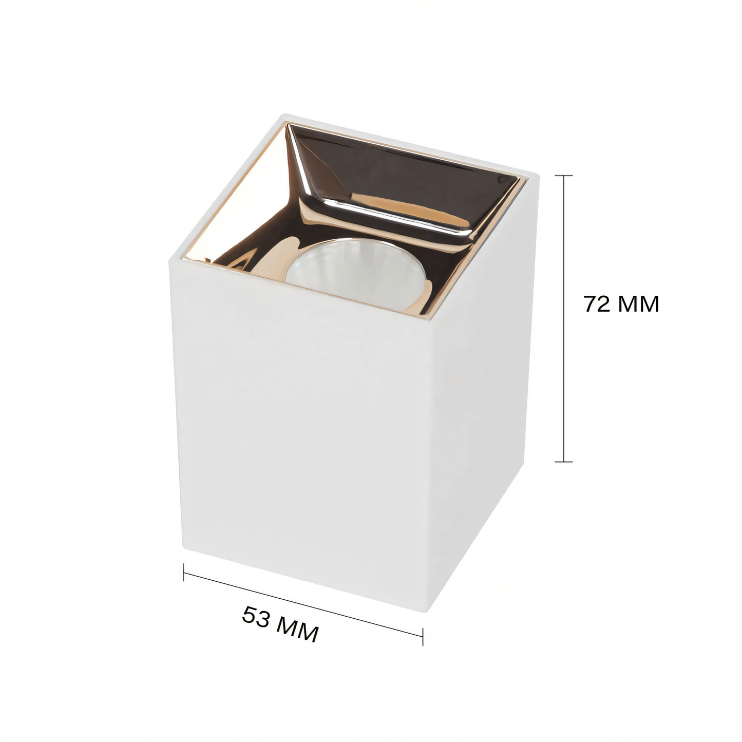 Square Surface Mounted Antiglare LED COB Spot Downlight