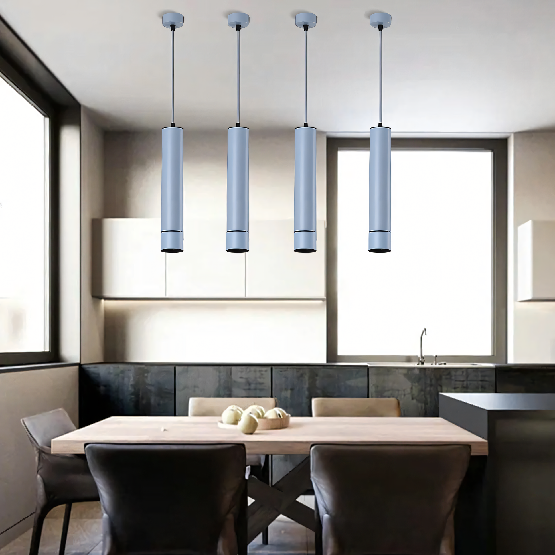 Adjustable Pendant Light: Customizable for any space and ceiling height.