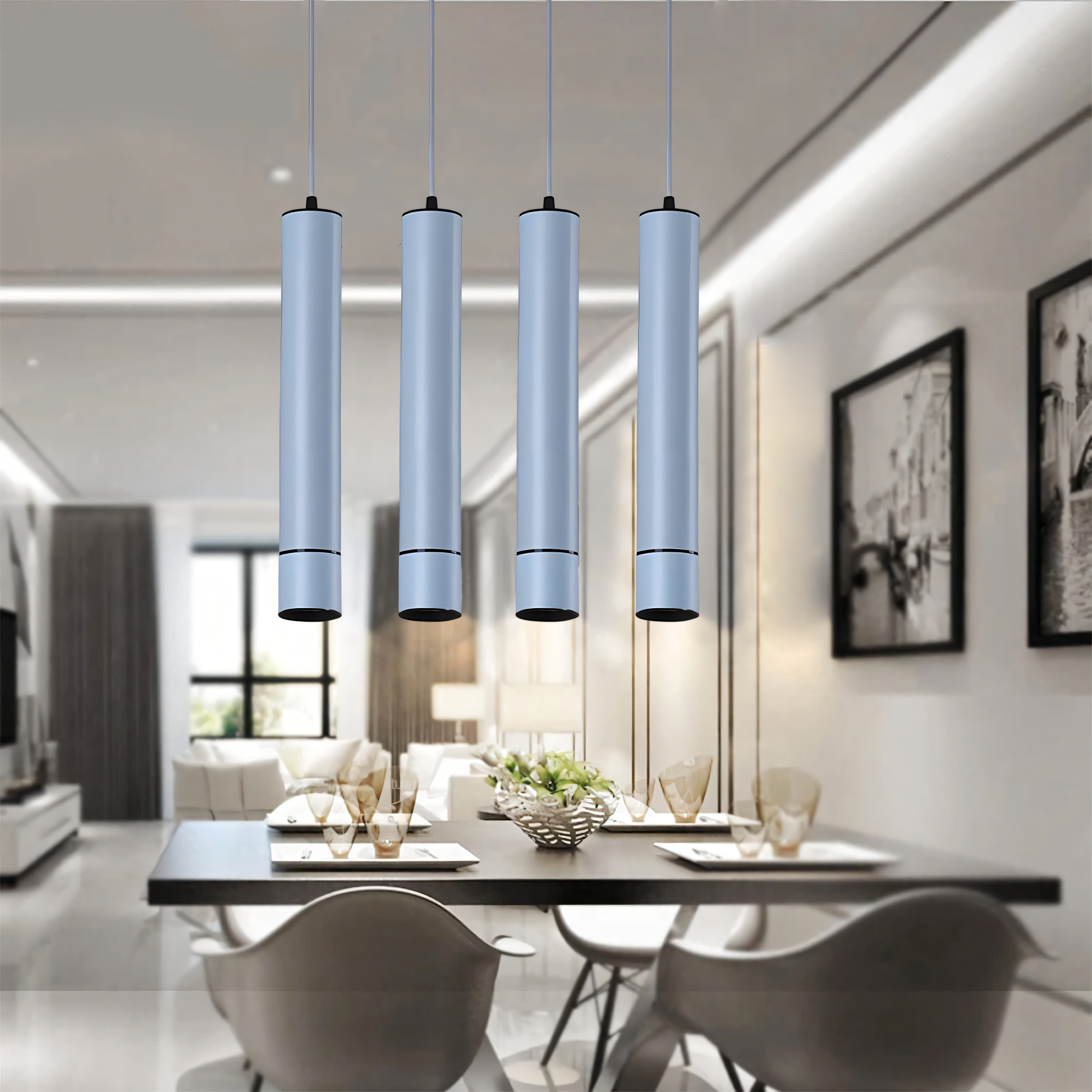 Elegant Colorful Pendant Chandelier: Sophisticated lighting solution for any interior.