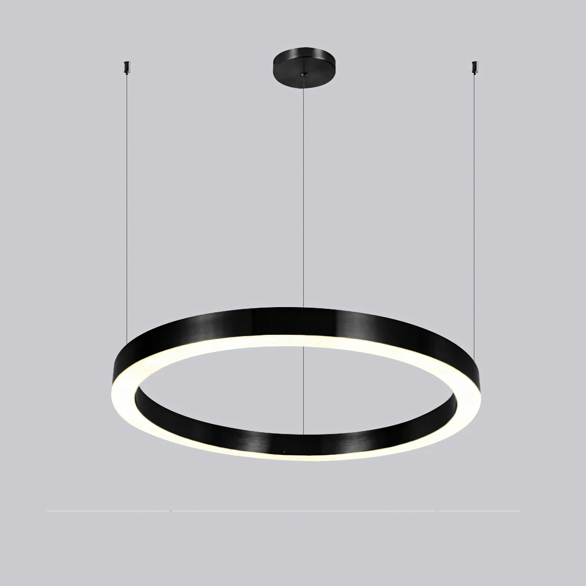 Sleek and Elegant Hanging Profile Chandelier