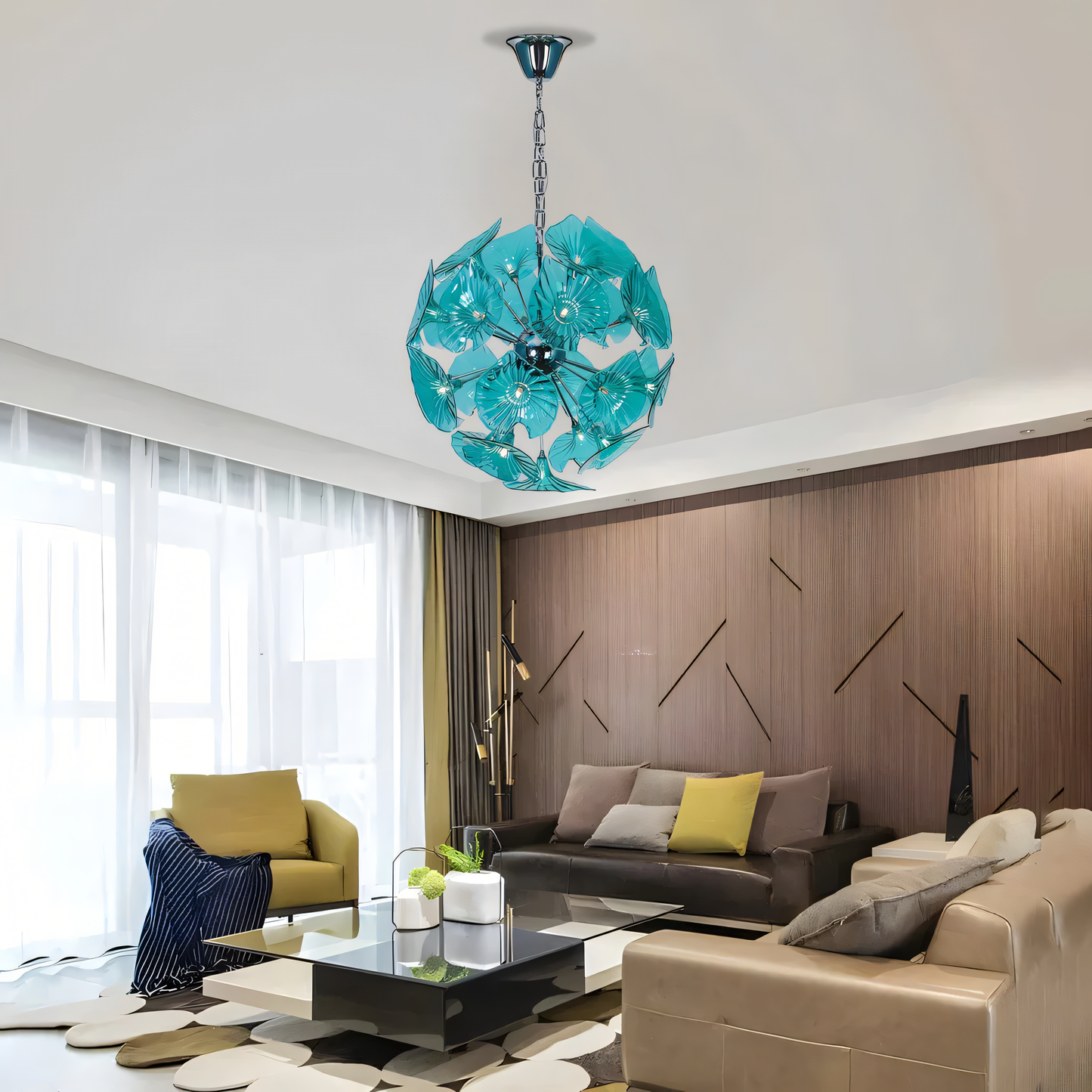 Lotus Emerald Chandelier