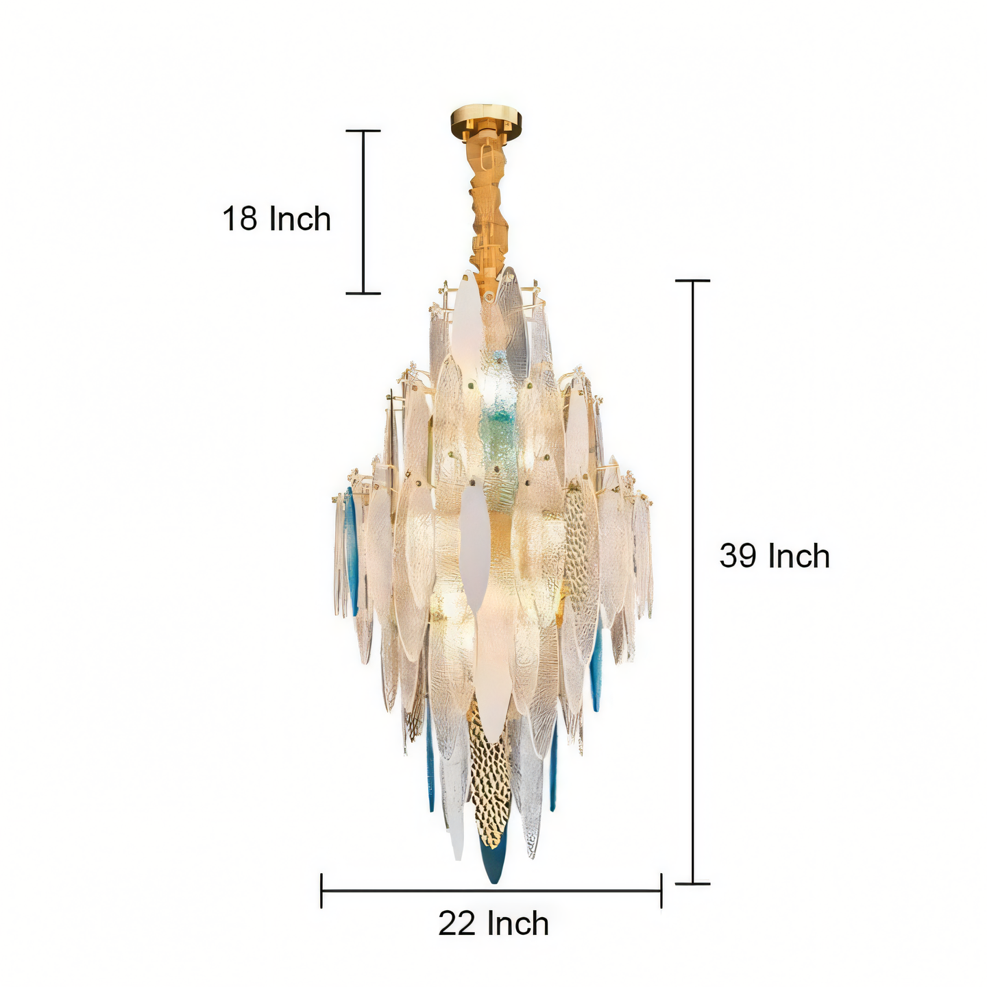 Sophisticated Niagara of Crystals chandelier, a timeless addition to any space