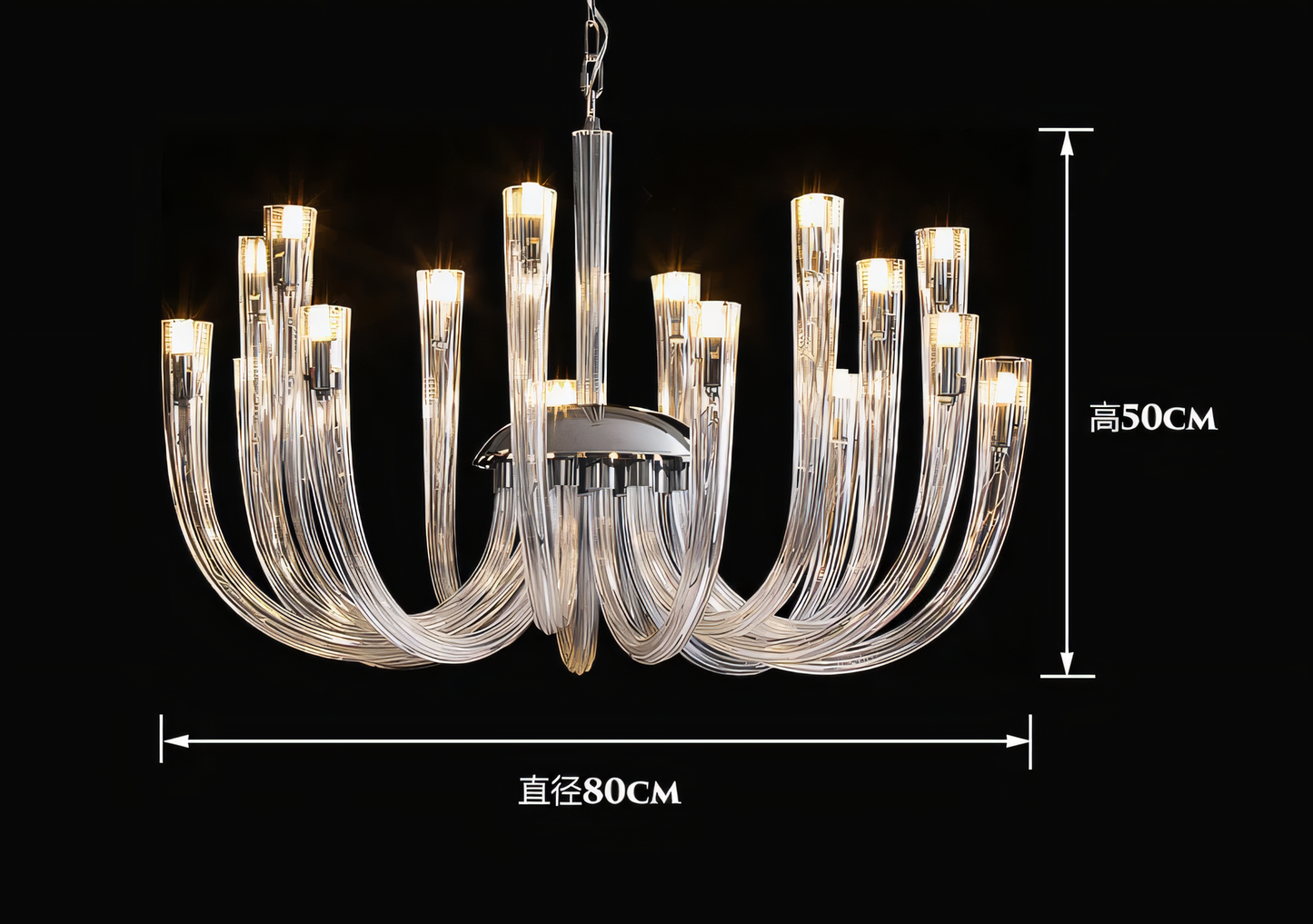 Timeless Italian design chandelier for regal ballrooms