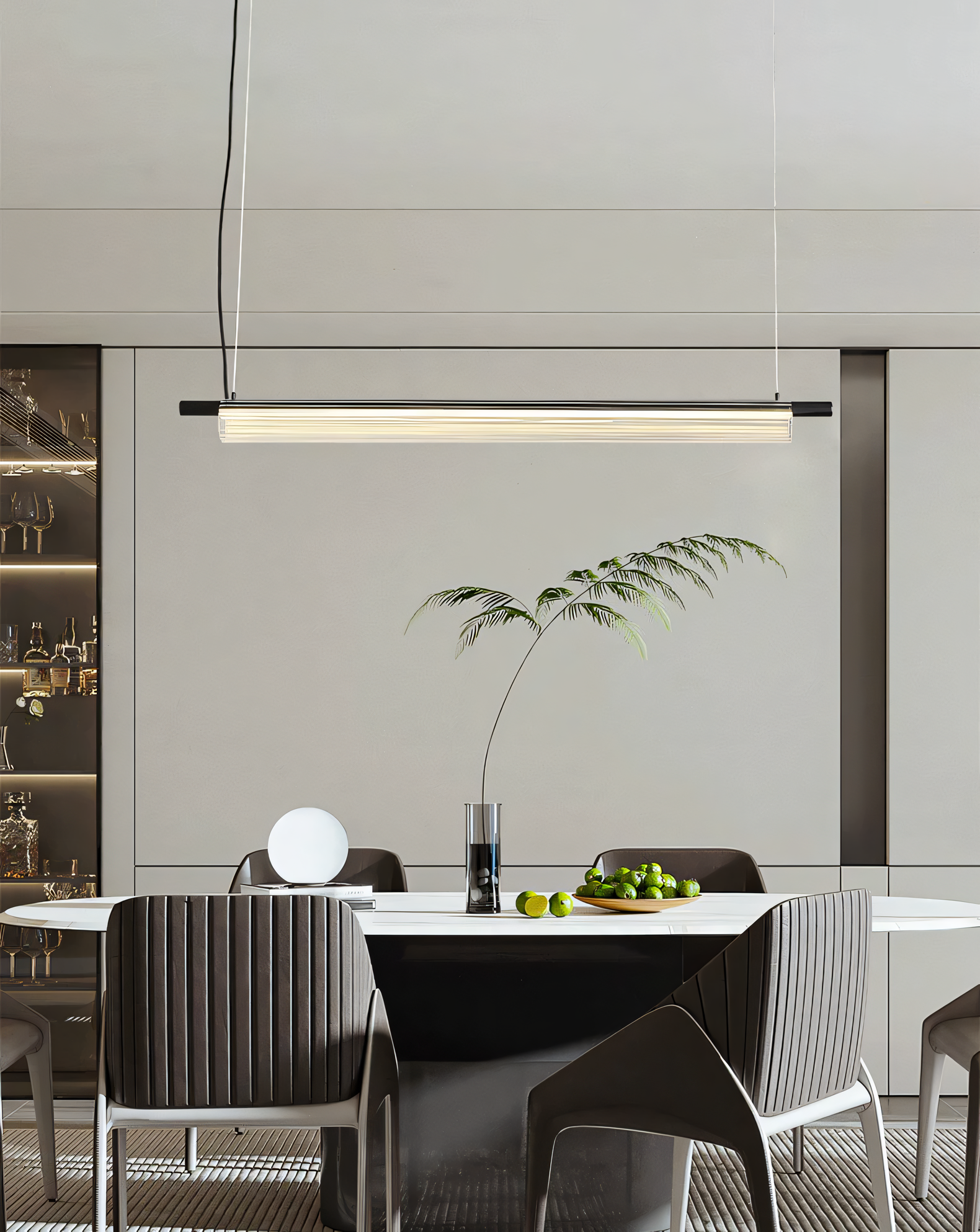 Energy-Efficient and Long-Lasting Black Metalic LED Chandelier