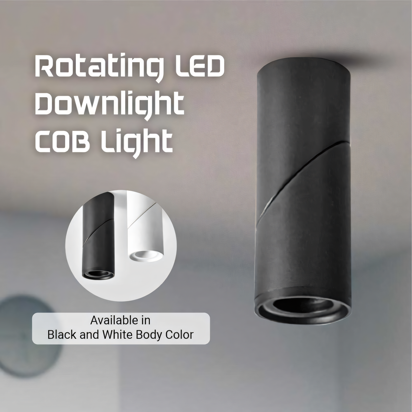 Rotating LED COB Spot Downlight