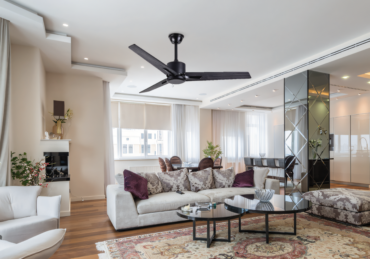 Smoky Serenade Ceiling Fan