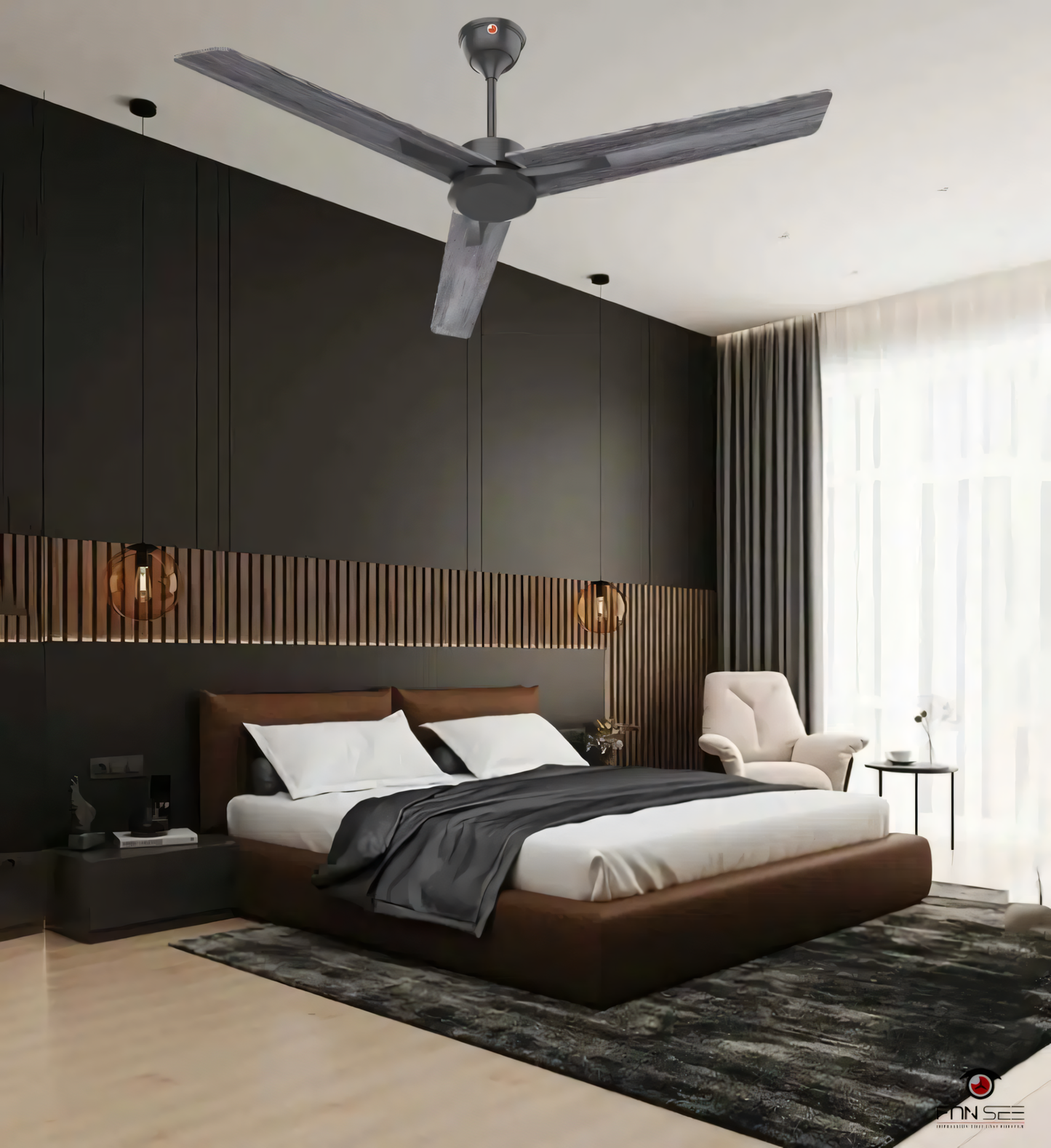 Smoky Serenade Ceiling Fan