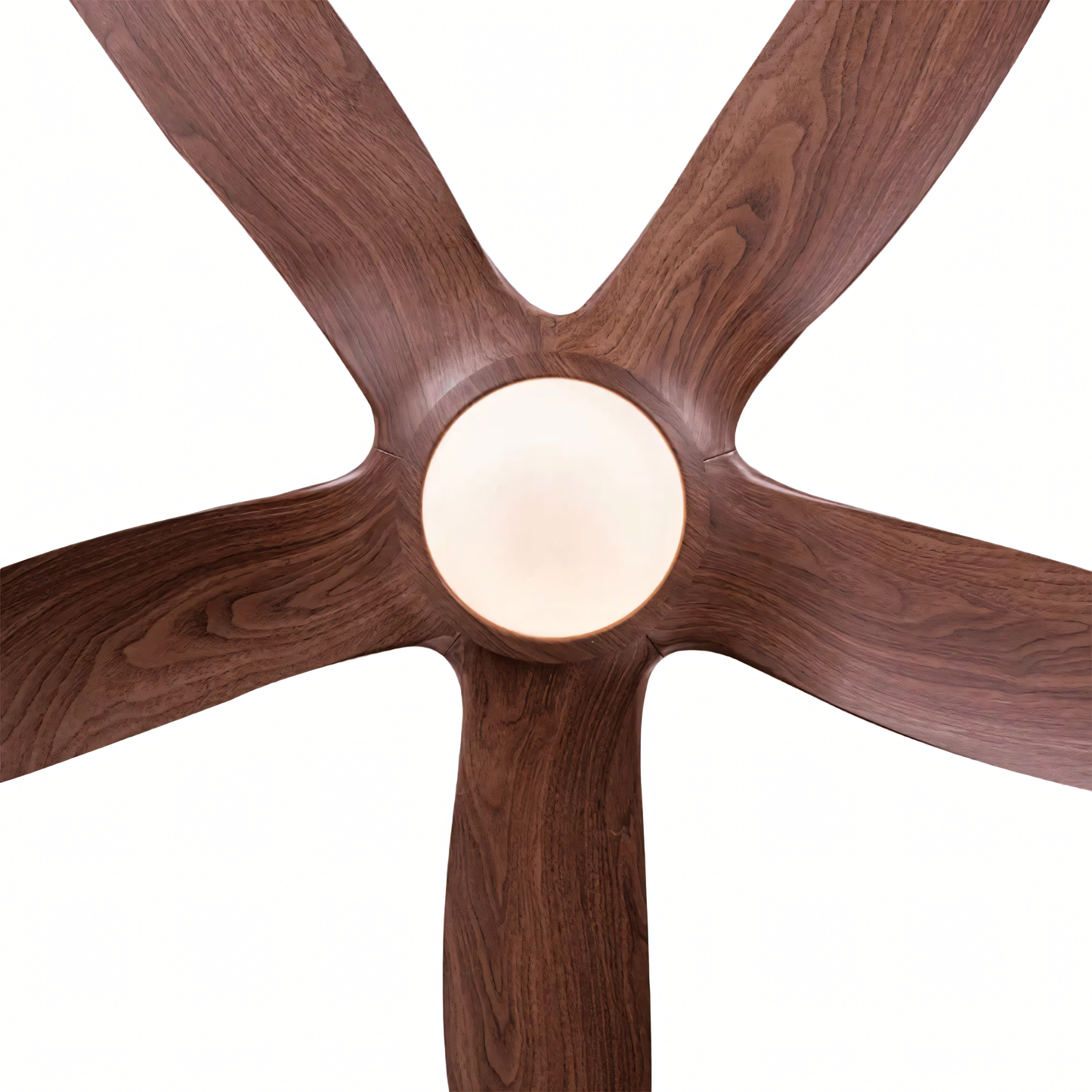 Whisper-quiet timber ceiling fan for serene spaces