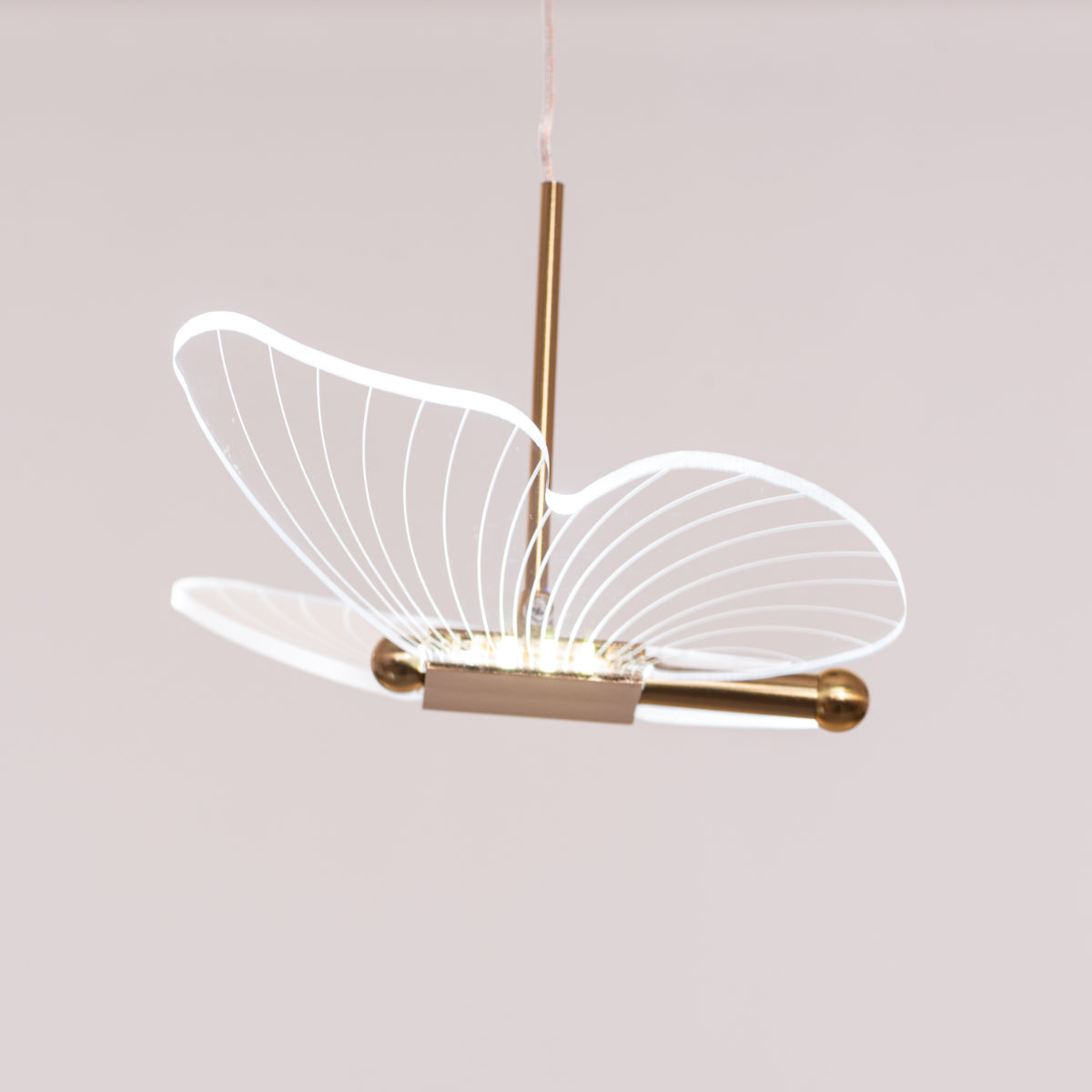 Butterfly Kisses (Medium, Gold, Dimmable LED with Remote Control) Chandelier