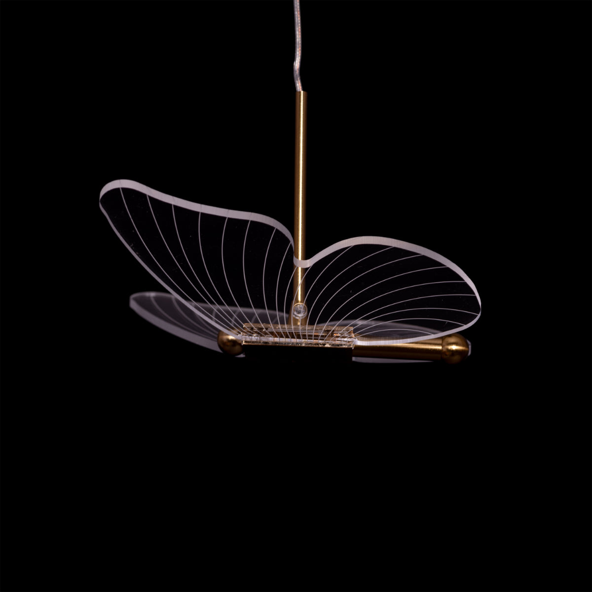 Butterfly Kisses (Medium, Gold, Dimmable LED with Remote Control) Chandelier